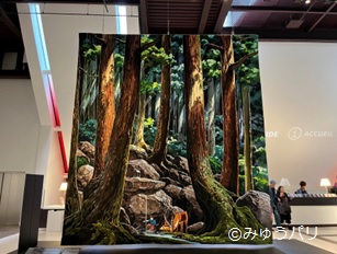 フランスアンティーク オービュッソン タペストリー 1800年代 板張り フランスアンティーク オービュッソン タペストリー 1800年代 板張り